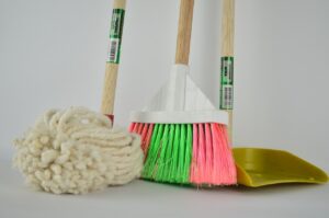 broom, ragpicker, mop